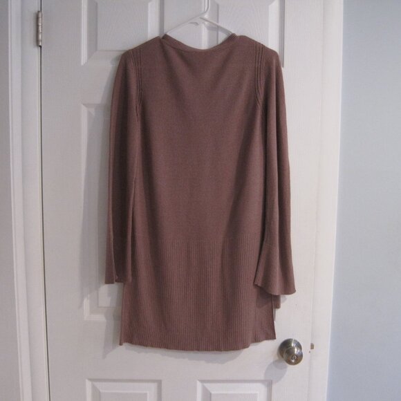 Free People Crisscross Mauve Tunic Sweater Size S Long Sleeve Knit Pullover - Picture 4 of 11